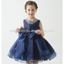 2016 New Arrival Robe de fille Robe de bal Scoop Appliqued Glitz Pageant Flower Girls Robes pour enfants